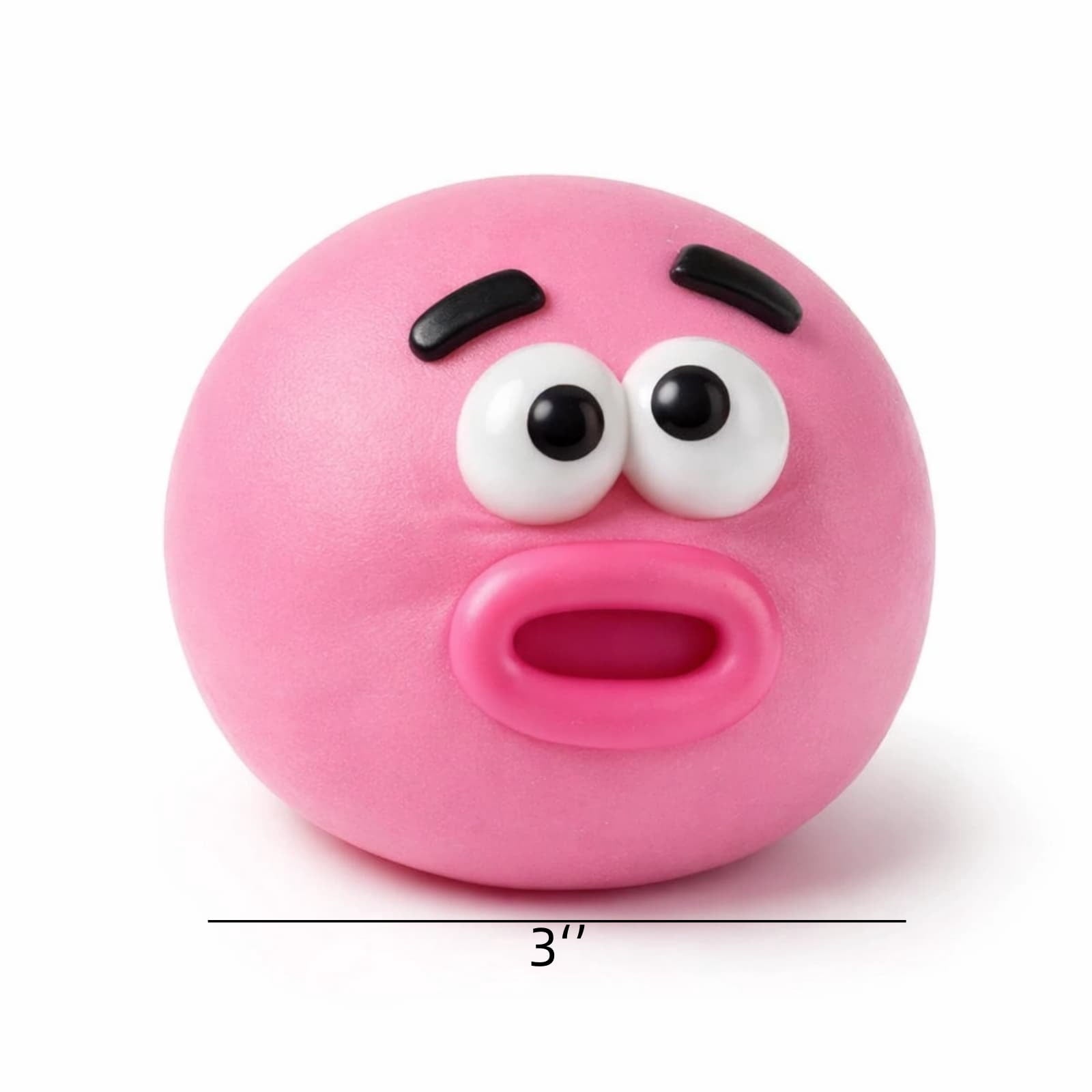 Smushers Squeeze Toys, Novelty Smush Face Squeeze Toys, Durable Removable Facial Expressions for Birthdays and Get-Togethers, Cute & Expressive Design (Pink)
