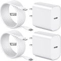 [Apple Mfi Certified] Iphone Charger Fast Charging 6FT Compatible for Iphone 14/13/12/11 Pro Max/Xs Max/Xr/X 2Pack 20W Type C Fast Charger Block with 6FT USB C to Lightning Data Sync Charging Cable