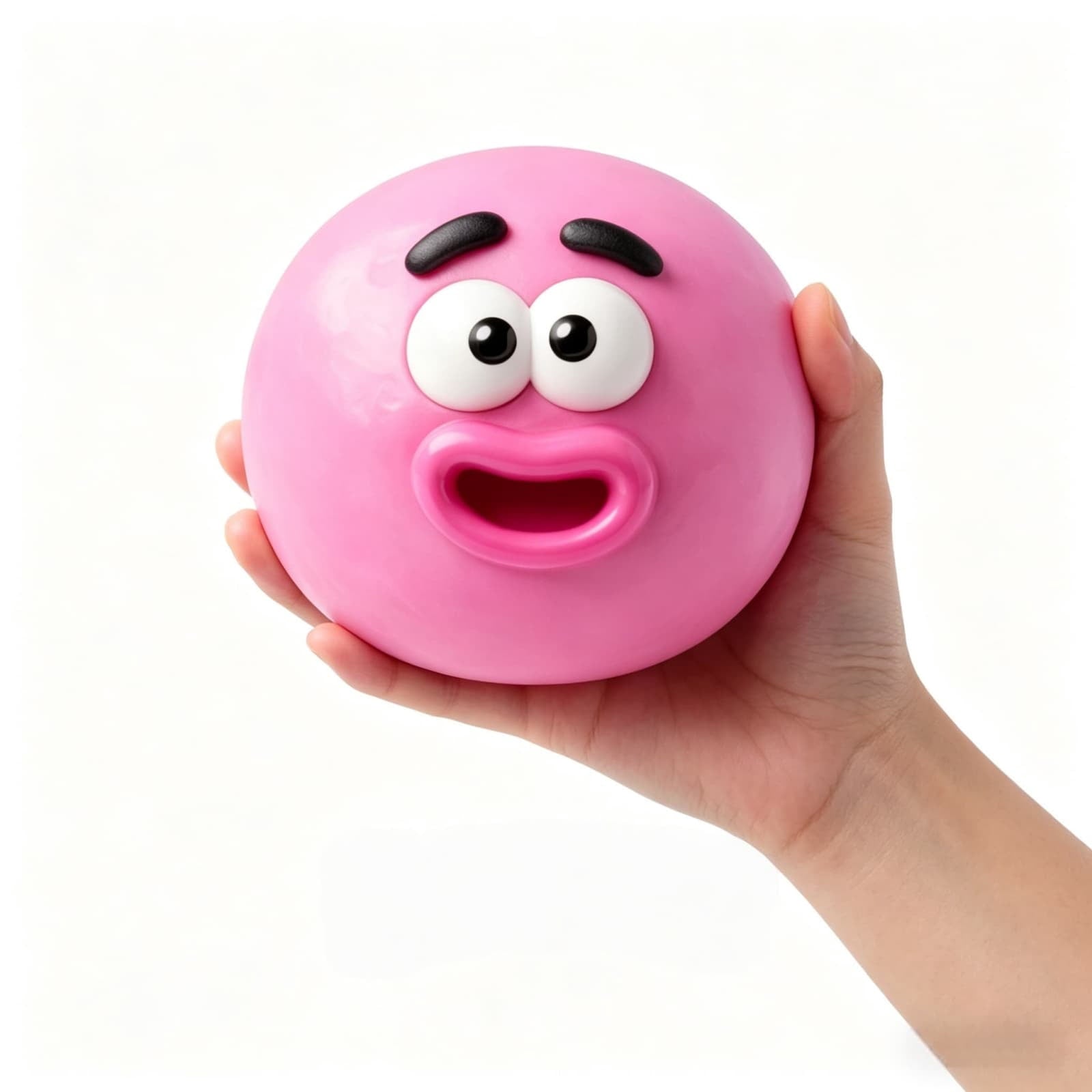 Smushers Squeeze Toys, Novelty Smush Face Squeeze Toys, Durable Removable Facial Expressions for Birthdays and Get-Togethers, Cute & Expressive Design (Pink)