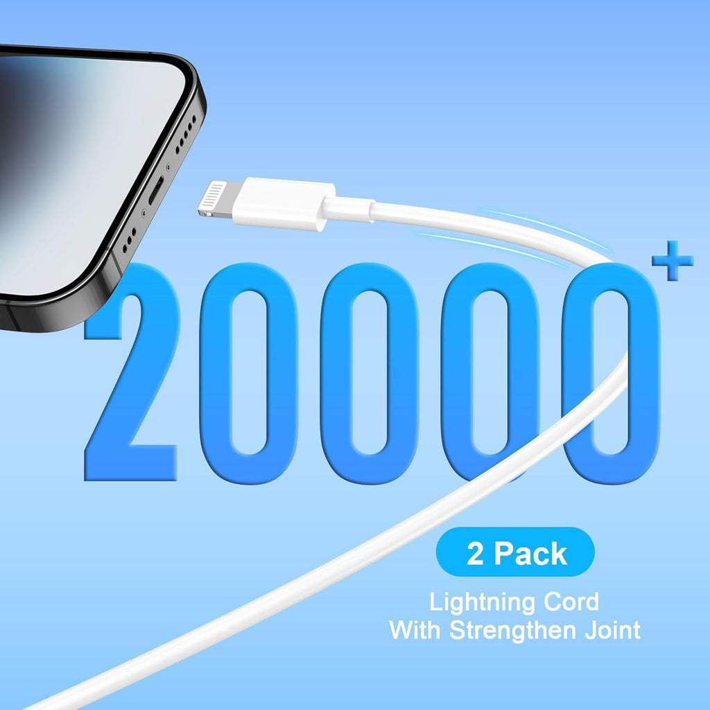 [Apple Mfi Certified] Iphone Charger Fast Charging 6FT Compatible for Iphone 14/13/12/11 Pro Max/Xs Max/Xr/X 2Pack 20W Type C Fast Charger Block with 6FT USB C to Lightning Data Sync Charging Cable