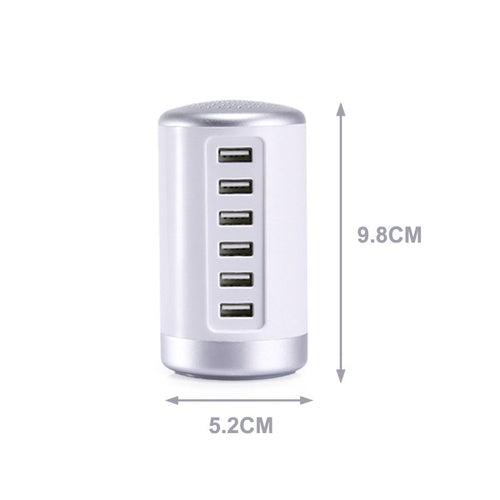 6-Port Charger in use